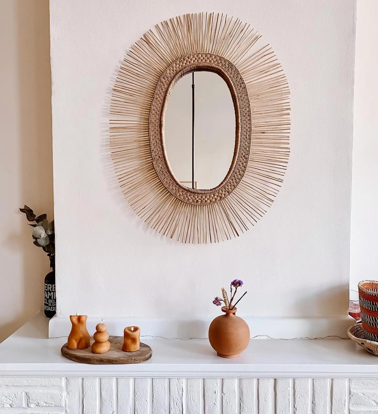 Sun Mirror Oval Mambo Baskets